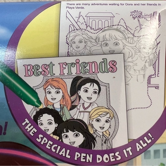 Nickelodeon Dora the Explorer Invisible Ink Magic Pen Painting Activity Books - Picture 8 of 9